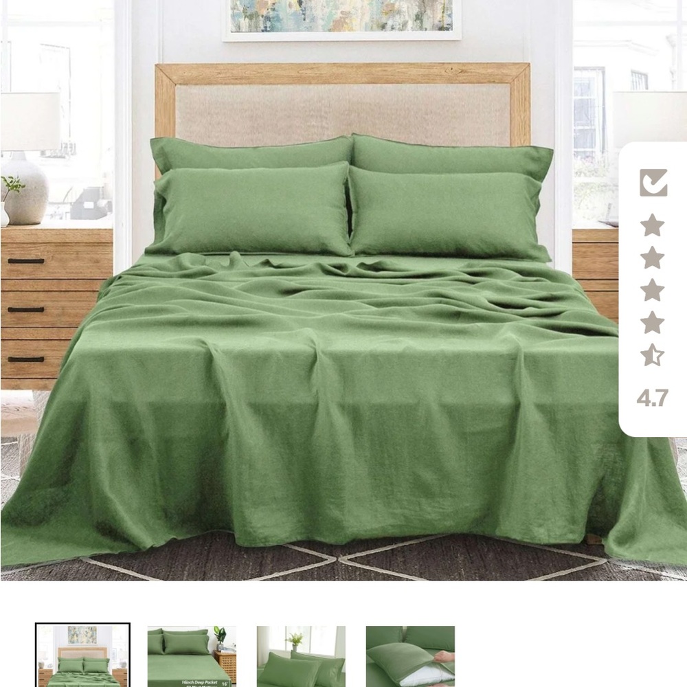 Luxurious Green Bedding Sheet Set